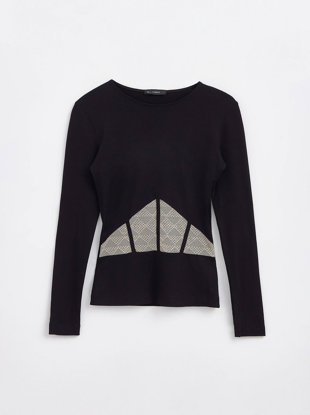 Джемпер женский CONTE ELEGANT LD 2191 black-beige black-beige  фото 5