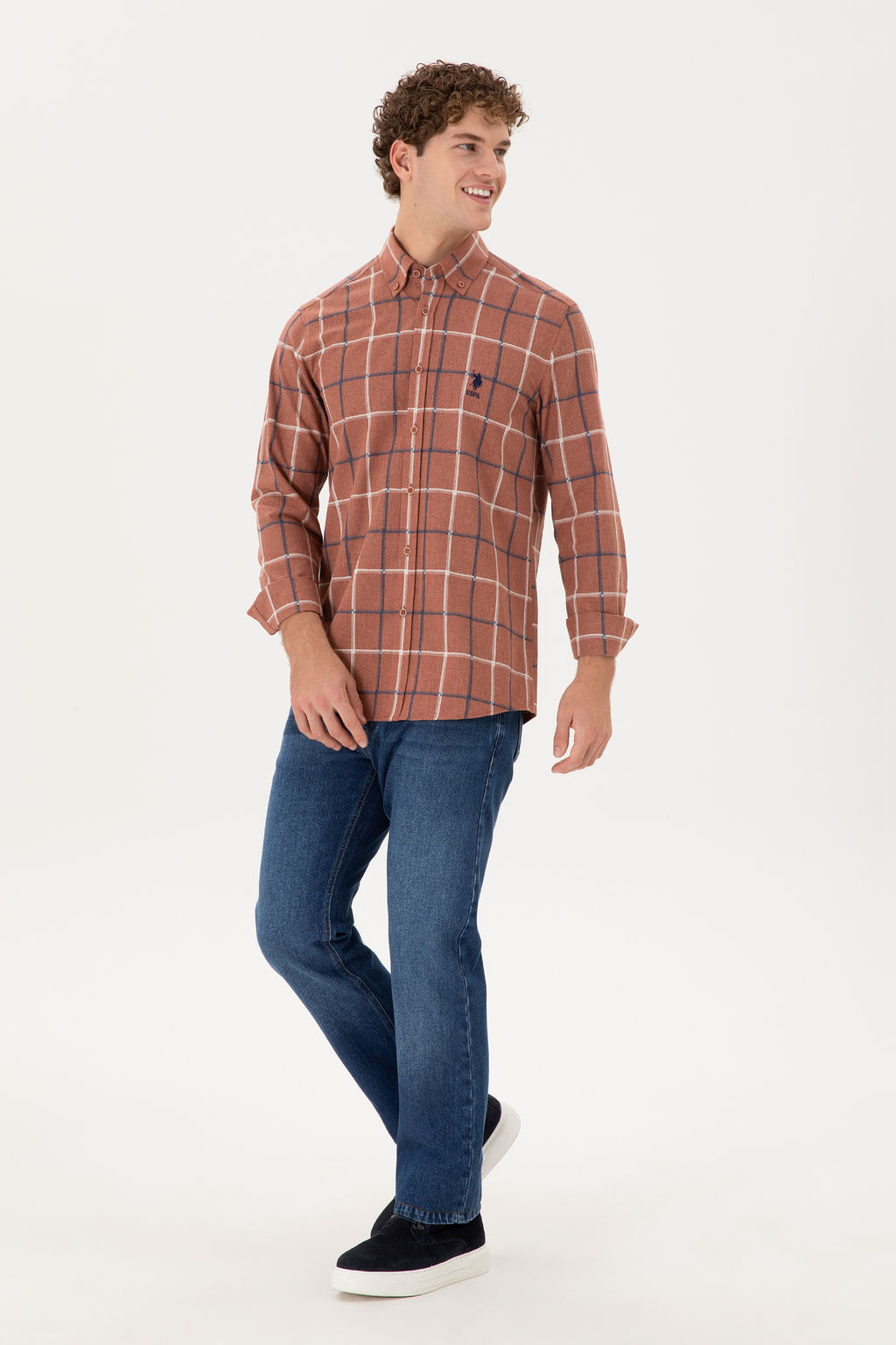 Мужские синие джинсовые брюки - U.s. polo assn фото 7