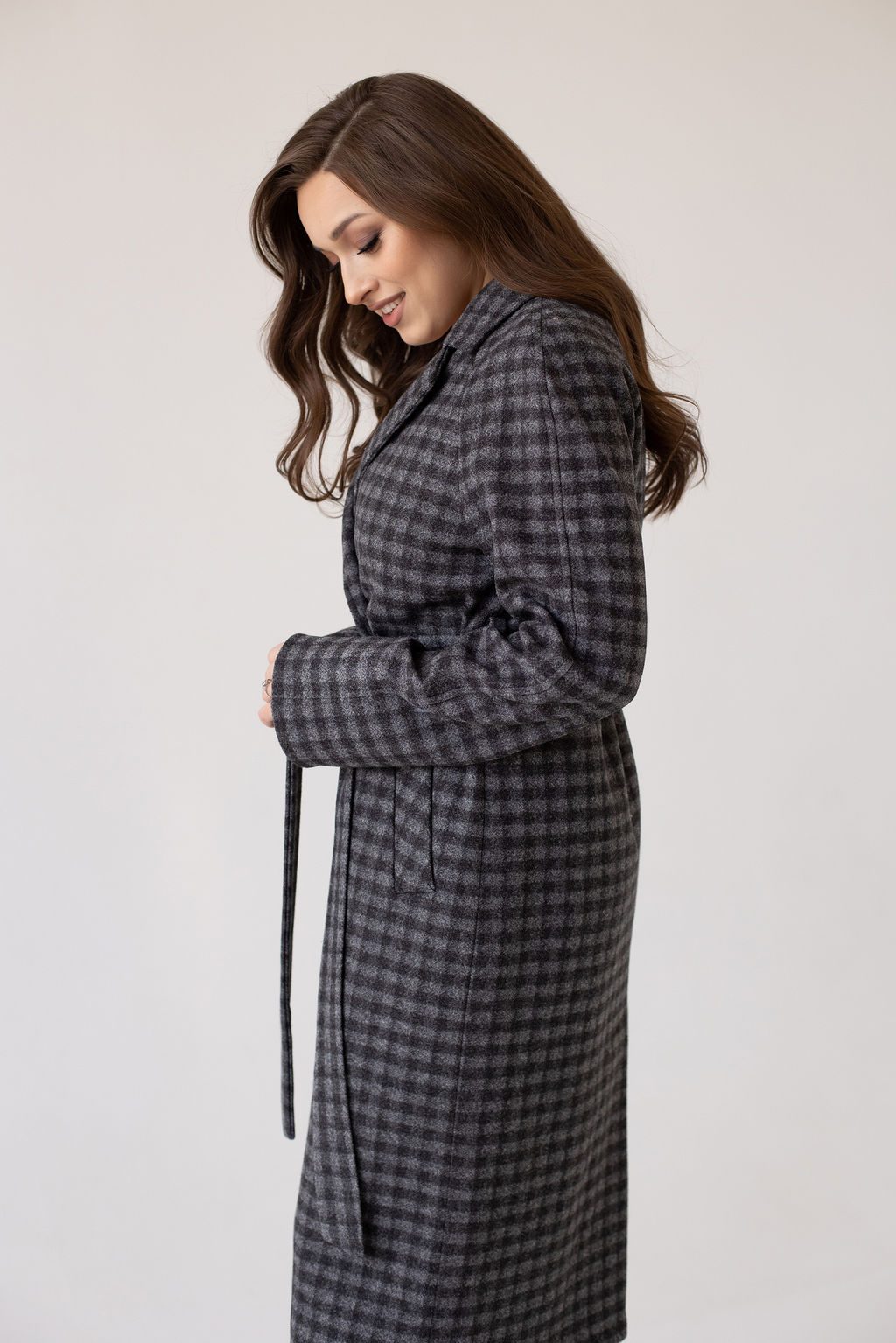 Пальто женское демисезонное 22555 (синий) - Kankan фото 35