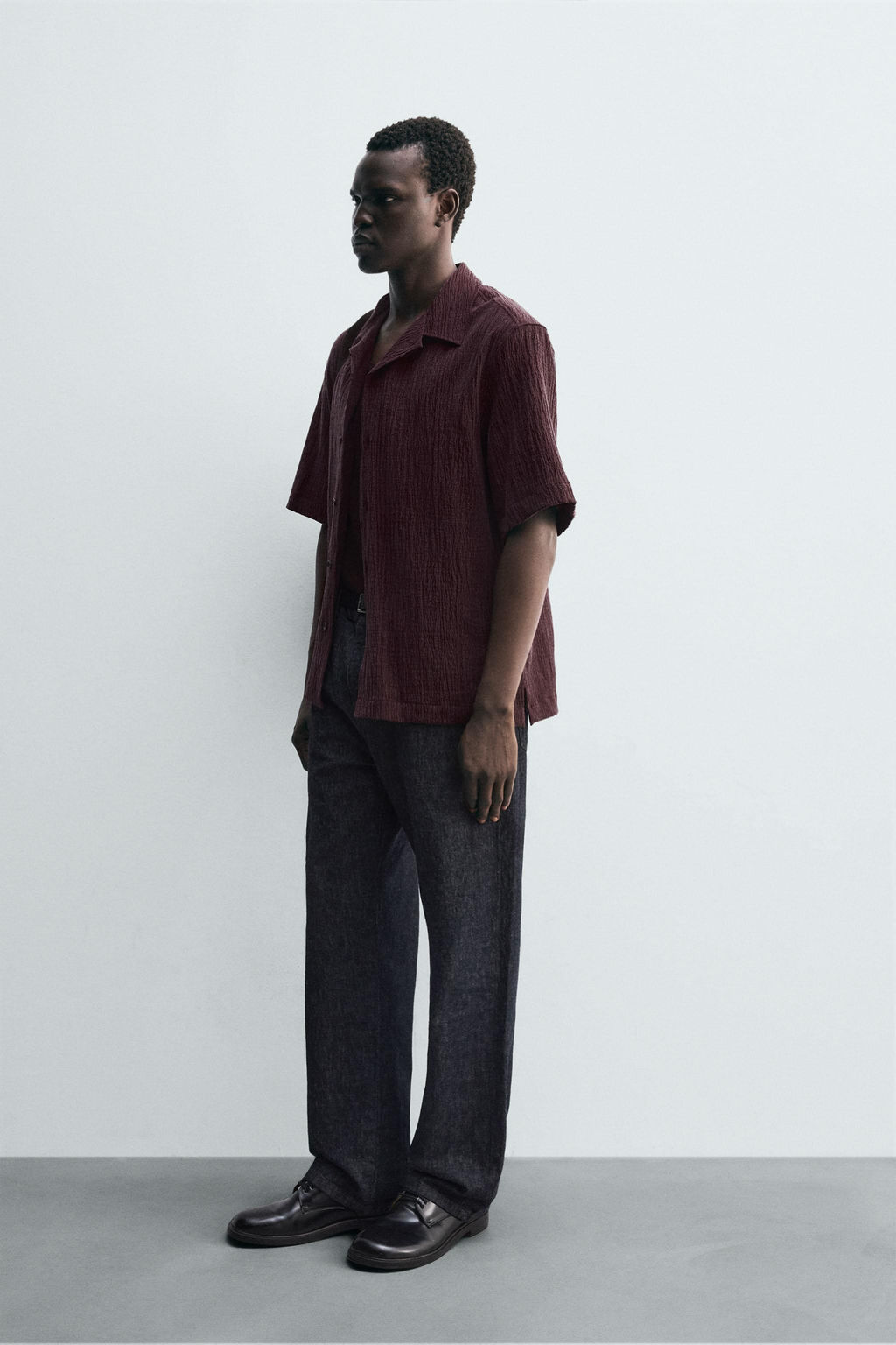 RELAXED FIT TEXTURED SHIRT