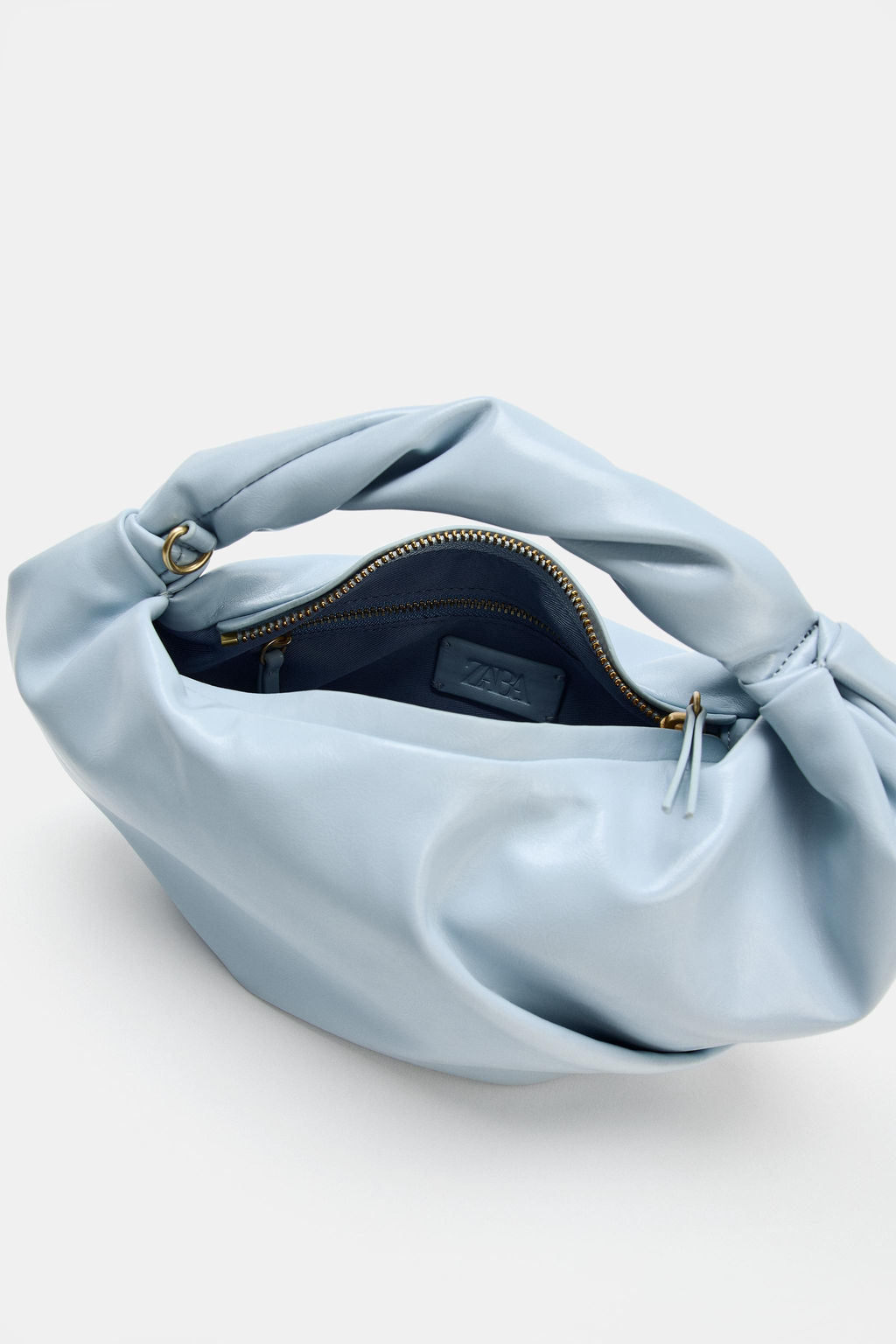 BOLSO DE MANO FRUNCIDOS / Azul - Zara фото 6