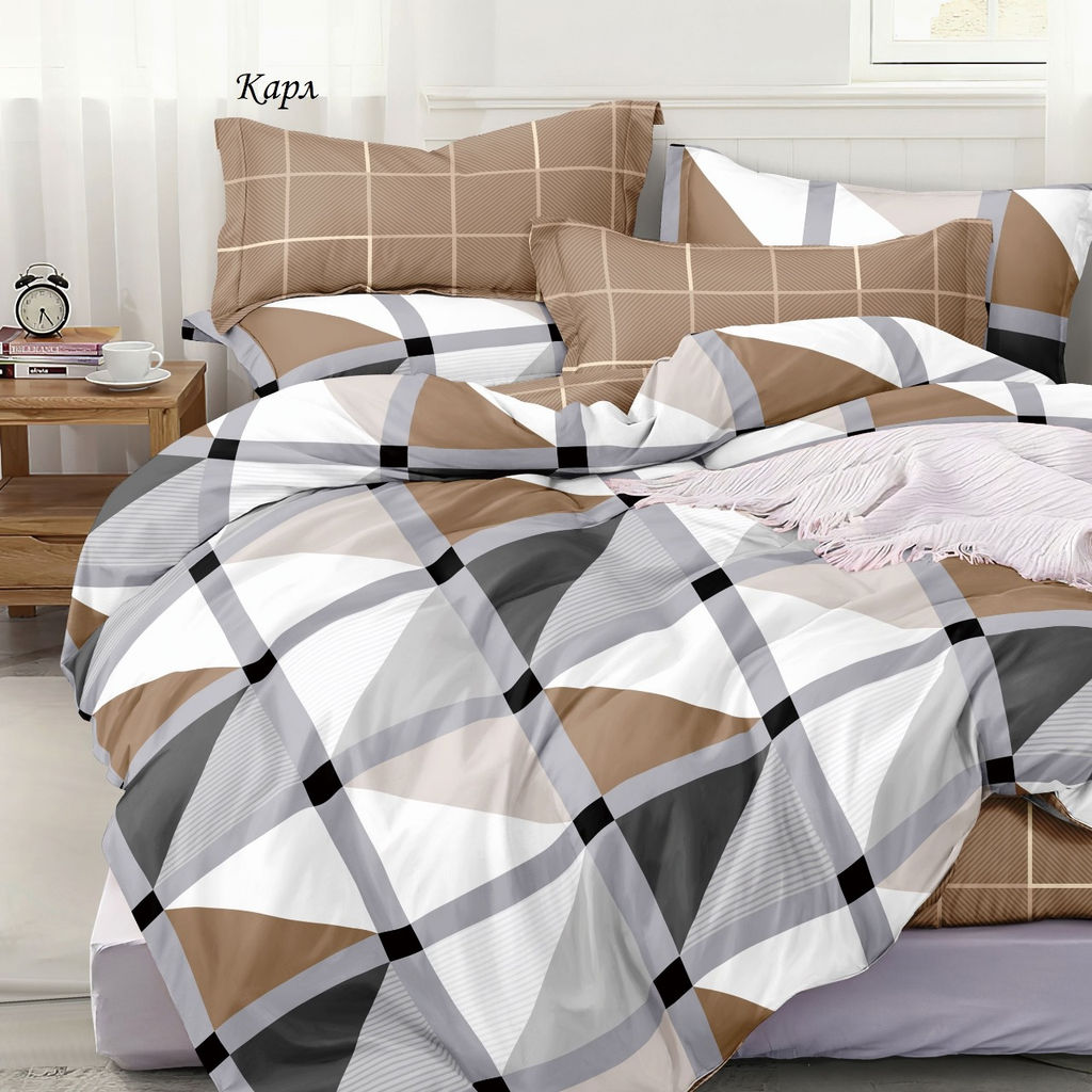 Комплект постельного белья Карл от з/л, 2-сп Поплин