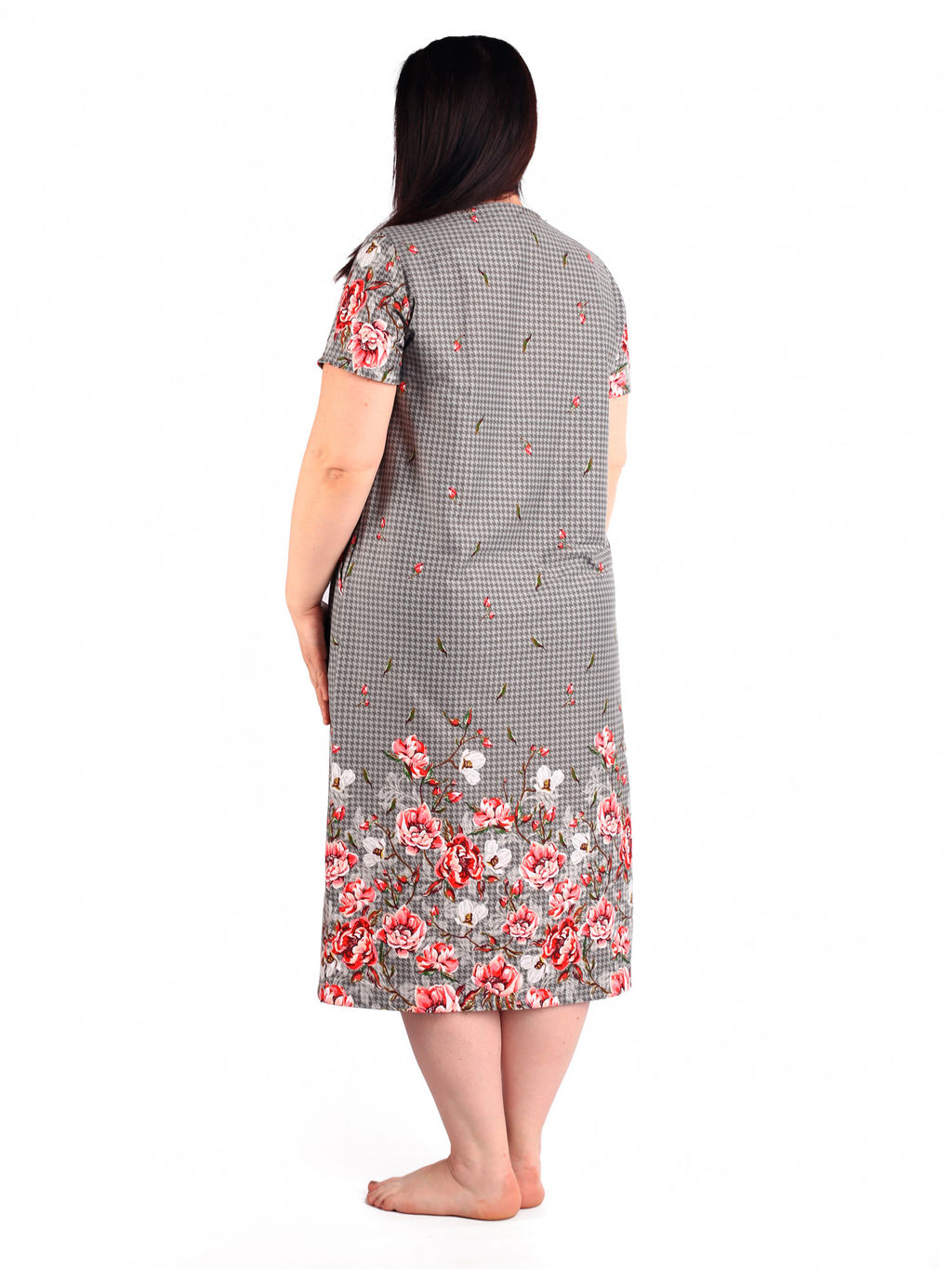 Халат женский кулирка на молнии ВЕНЕРА РОЗОВЫЙ 1 - Домтрик фото 3