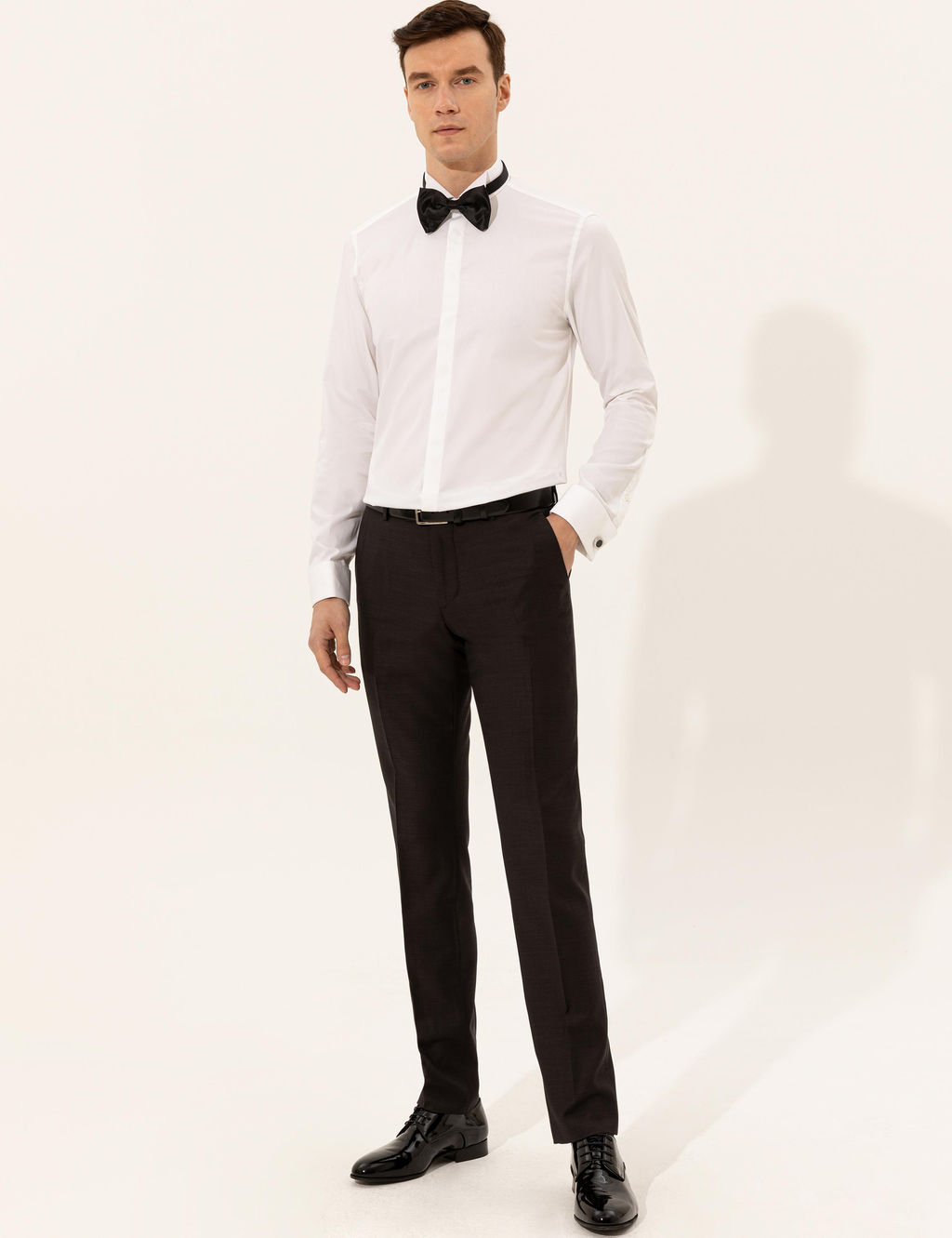 Beyaz Slim Fit Smokin G_mlek