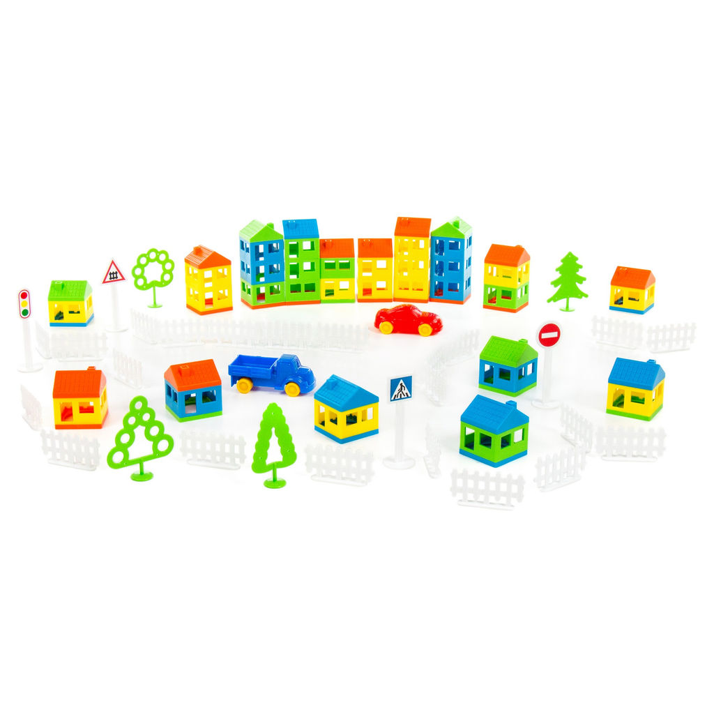 Конструктор Построй свой город (92 элемента) (в пакете) - Полесье фото 5