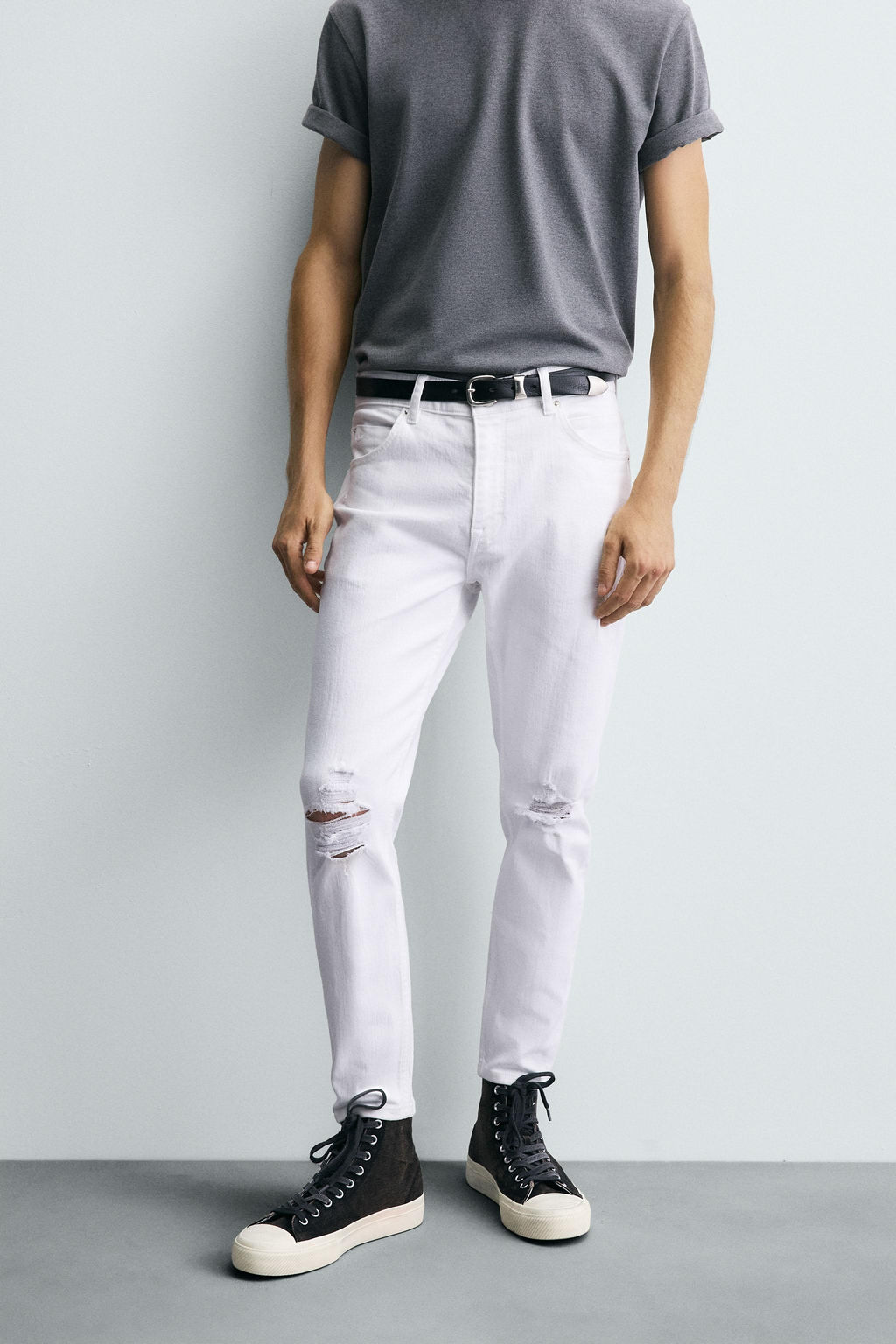 RIPPED SKINNY FIT JEANS - Zara фото 2
