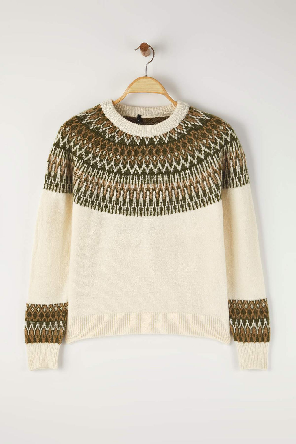 Tas Yumusak Dokulu Etnik Desenli Triko Kazak TWOAW26KZ00194 - Trendyolmilla фото 5