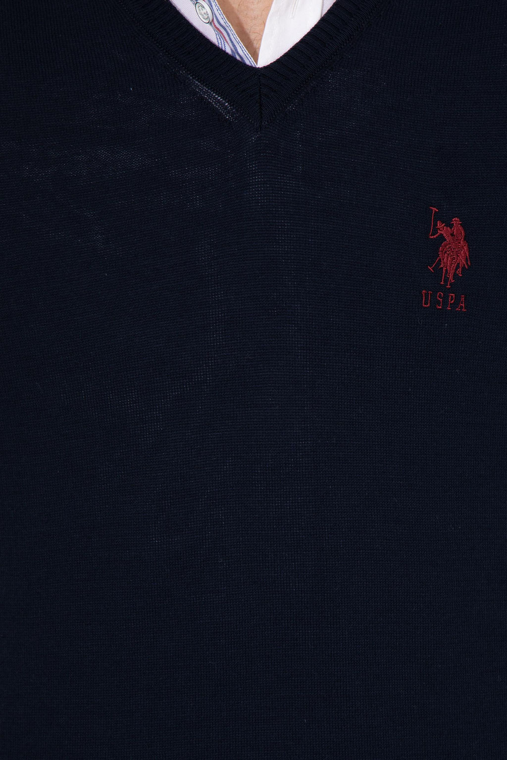 Свитер мужской U.S. Polo Assn хлопок темно-синий  фото 12