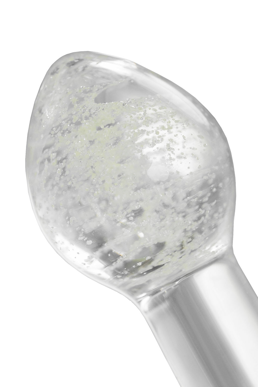 Анальная втулка Sexus Glass светящаяся в темноте, стекло, прозрачная, 6,5 см  фото 9