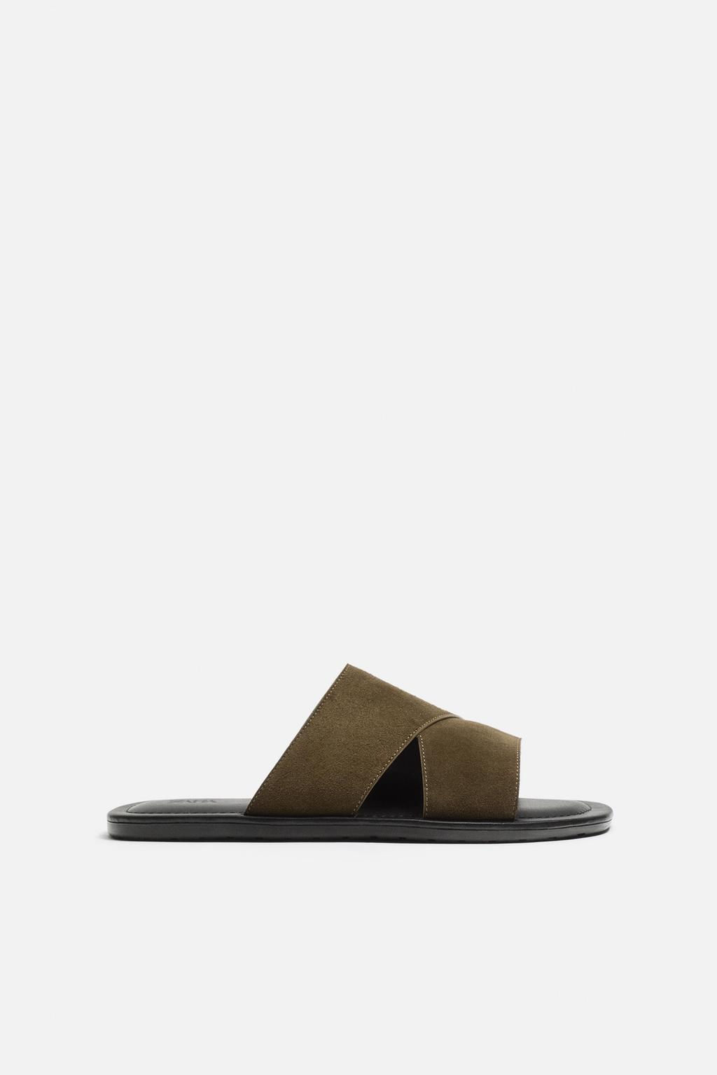 STRAPPY LEATHER SANDALS - Zara фото 5