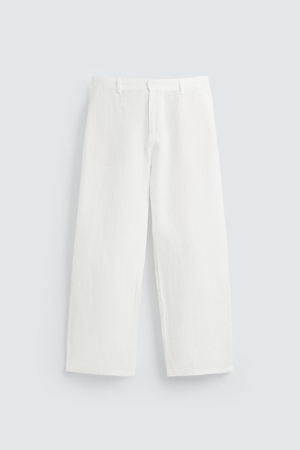RELAXED FIT 100% LINEN TROUSERS - Zara фото 6