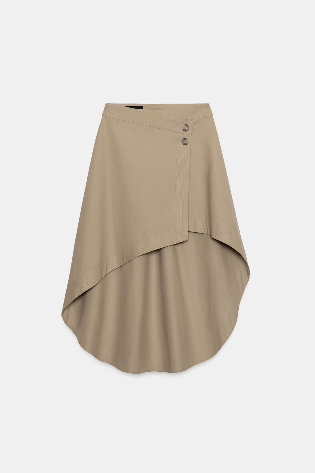 FALDA MIDI ASIM?TRICA / Tostado - Zara фото 8