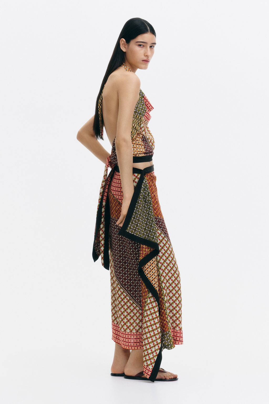 Top halter con escote drapeado - H&m фото 5