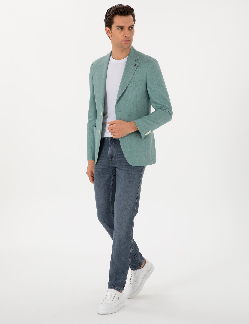 Mint Slim Fit Ceket - Cacharel фото 4