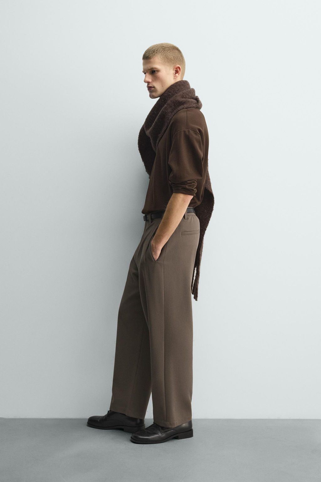 PLEATED RELAXED FIT TROUSERS - Zara фото 14