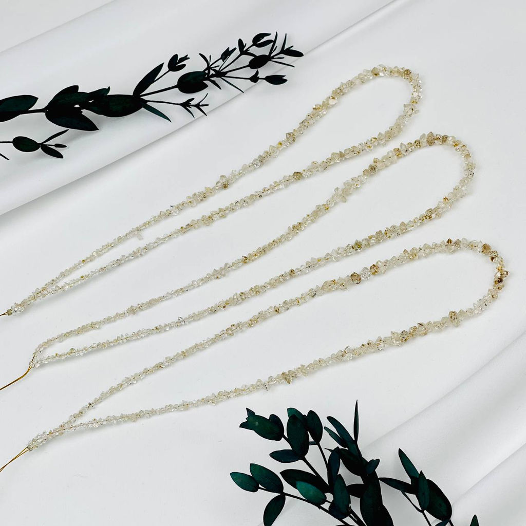 Бусины для украшений из Херкимерского Алмаза 40 см