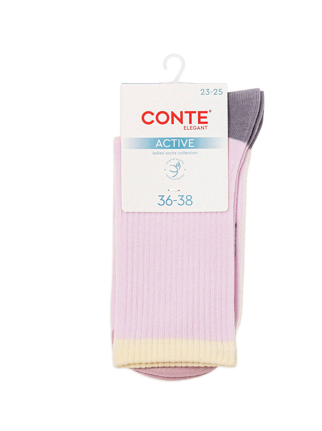 Цена за 2 пары. Носки женские CONTE ACTIVE Удлиненные женские хлопковые носки 20С-20СП рис. 964 - Conte elegant фото 9