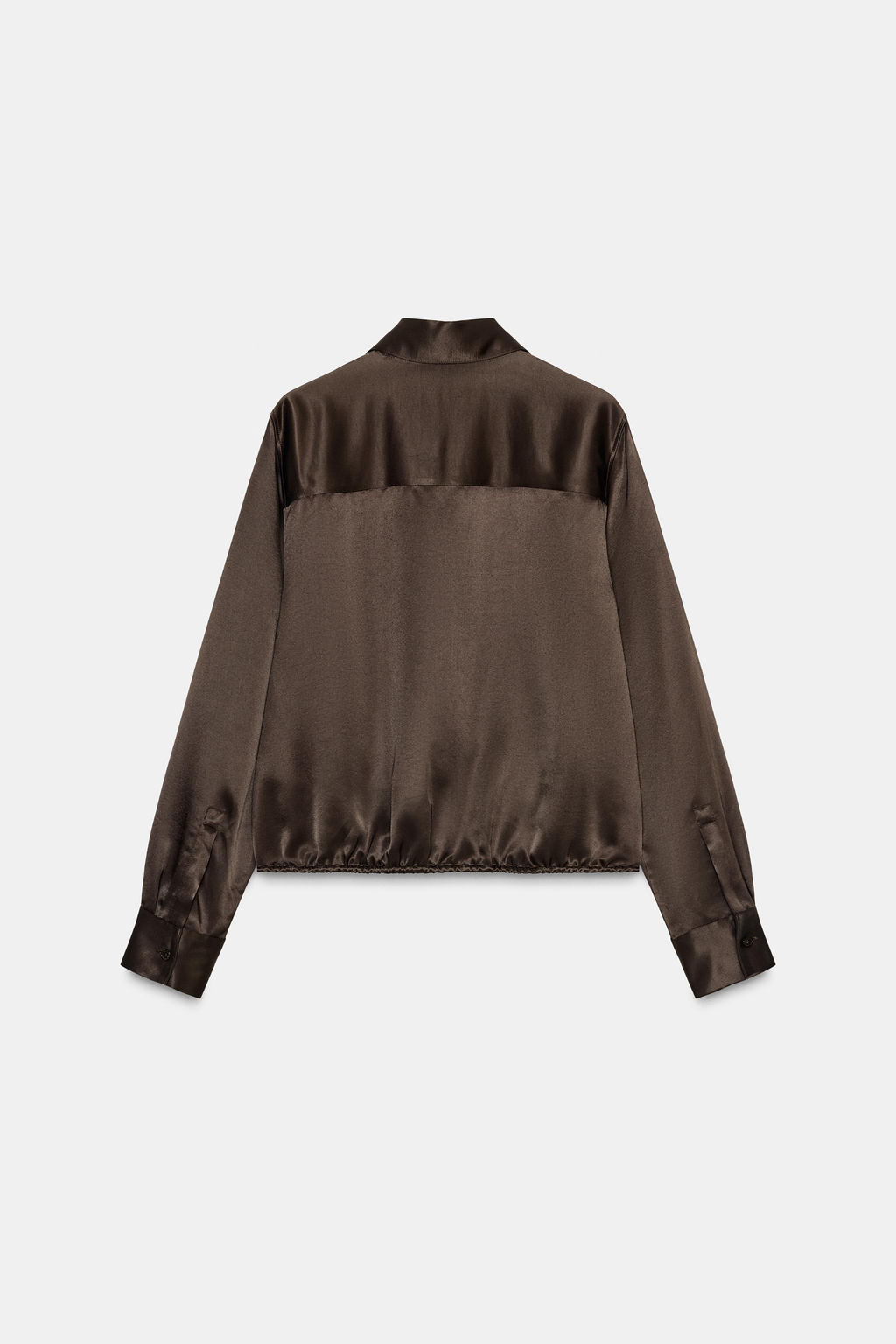 ZW COLLECTION SATIN BLOUSE WITH TIES - Zara фото 8