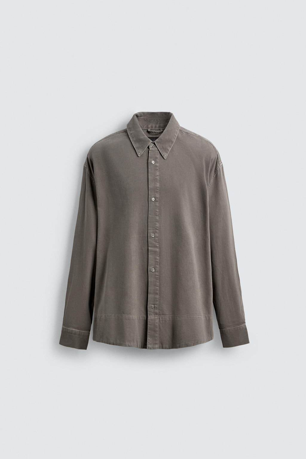 WASHED DENIM SHIRT - Zara фото 7