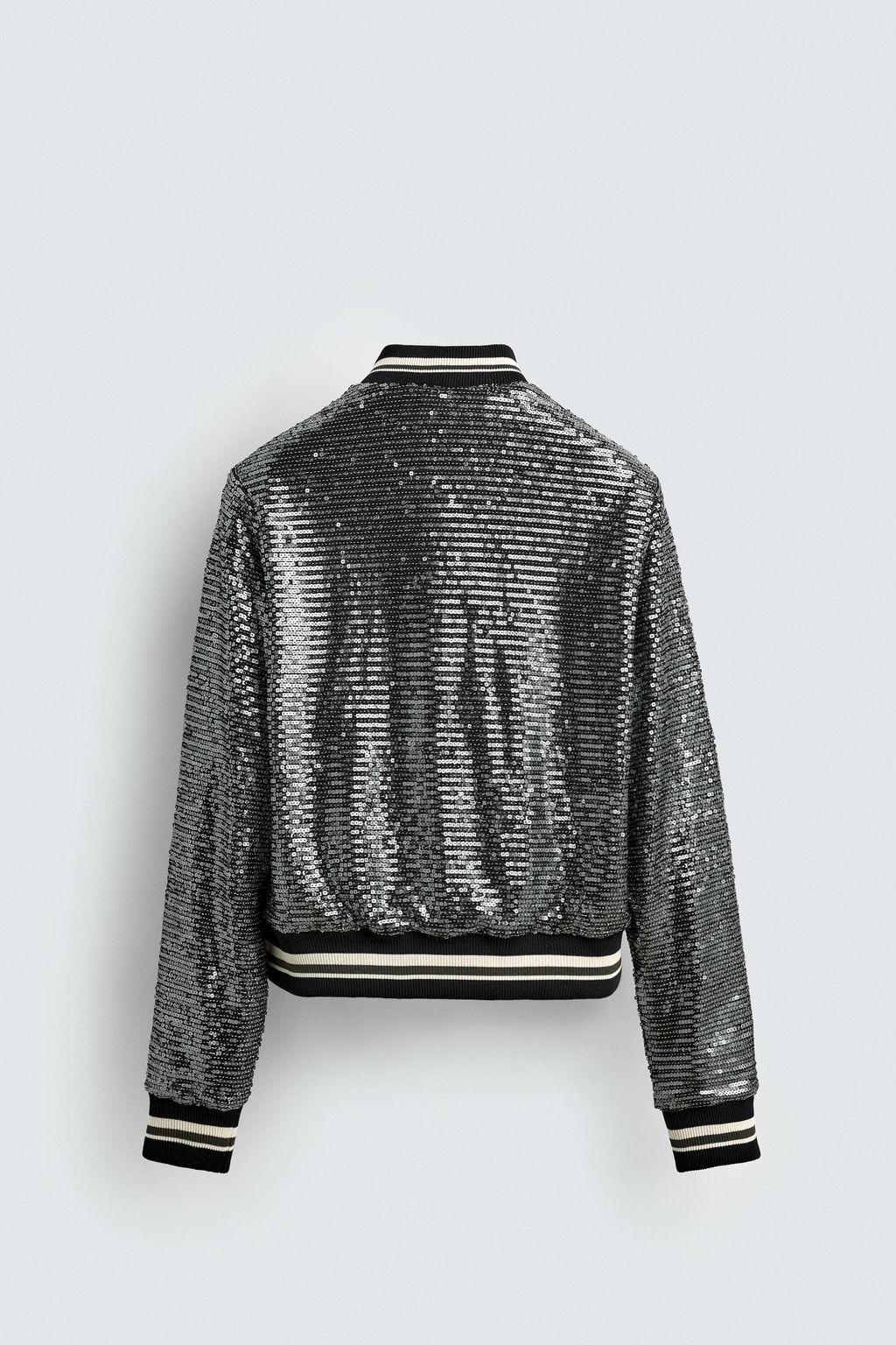 SEQUIN BOMBER JACKET - Zara фото 9