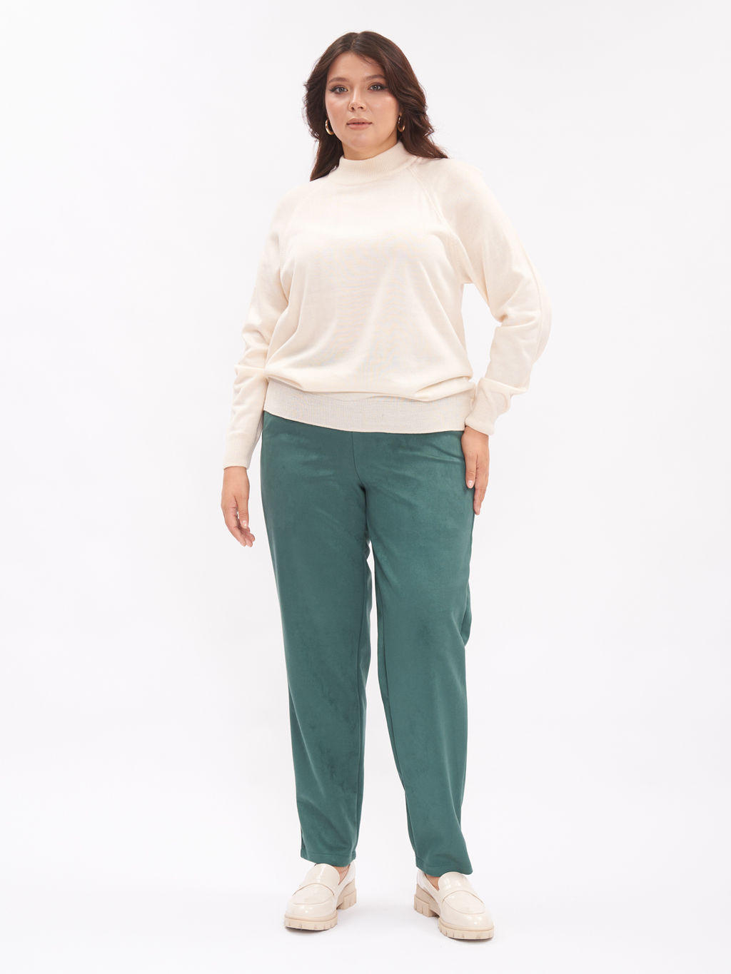 Брюки из эко-замши BB00570GRN45 - Артесса фото 7