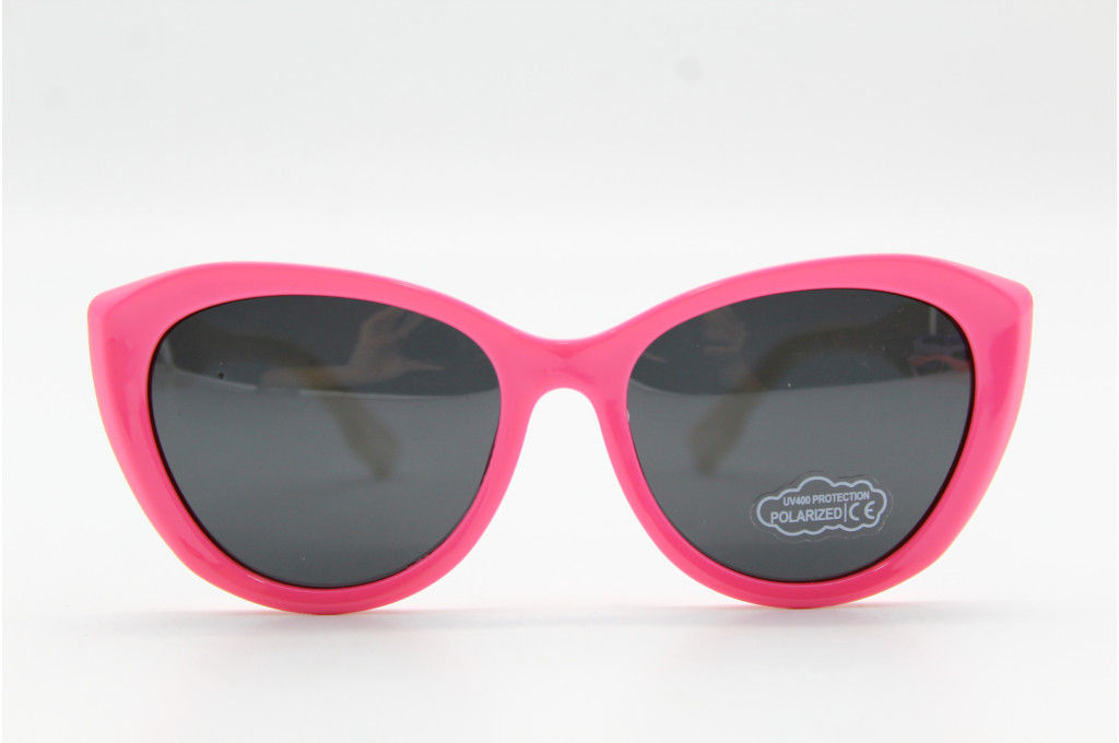 Солнцезащитные очки Feillis Polarized (детские) 66666 49-16-132 розов. белыми дужками