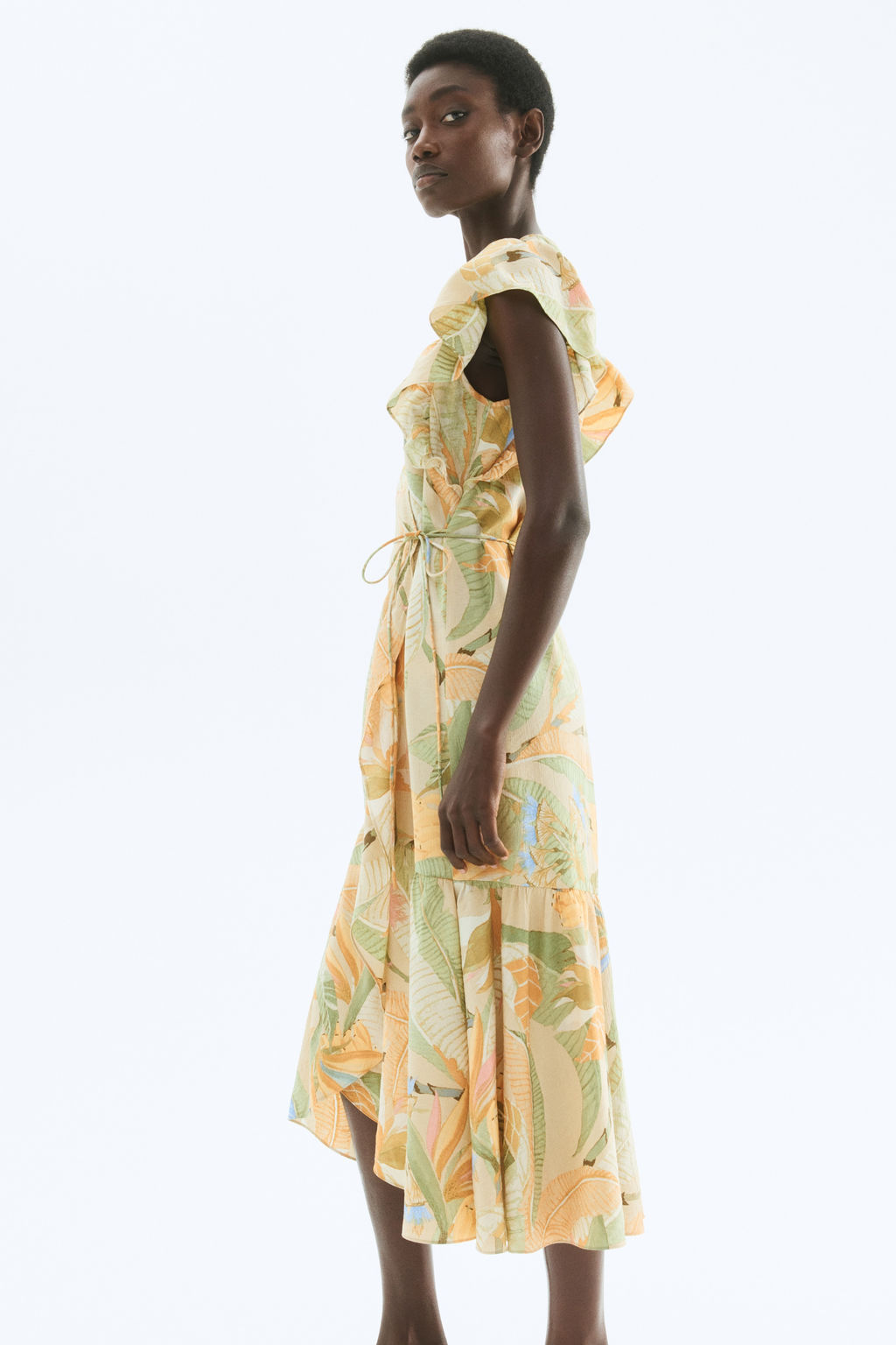 Vestido cruzado estampado - H&m фото 4