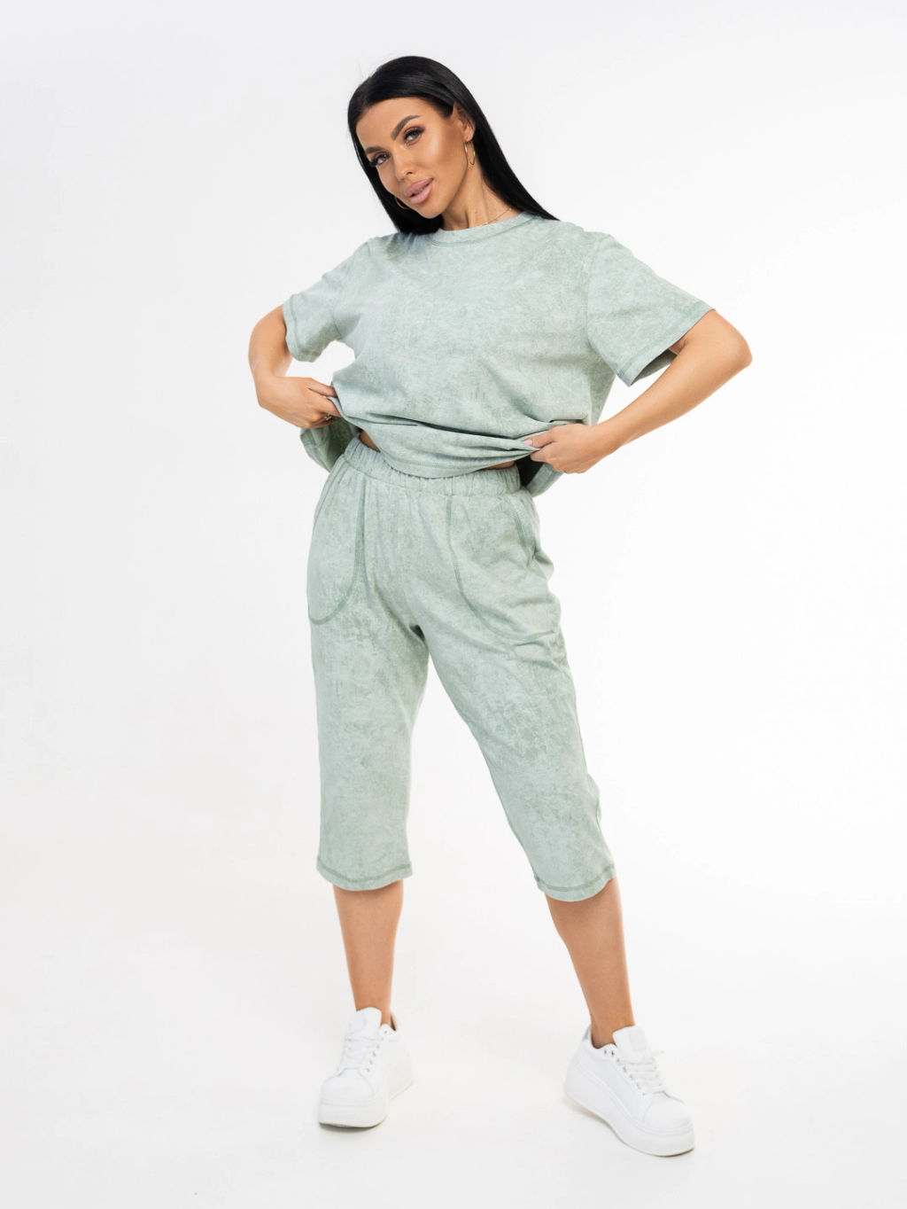 Костюм женский, цвет зеленый - Текс-плюс фото 6