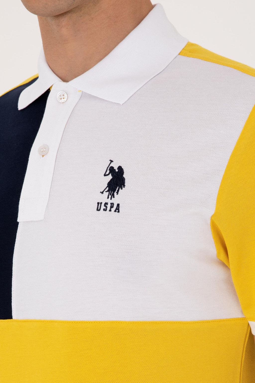 Erkek Regular Fit Polo Yaka Koyu Sar_ Ti__rt Sepette S_rpriz _ndirim - U.s. polo assn фото 7