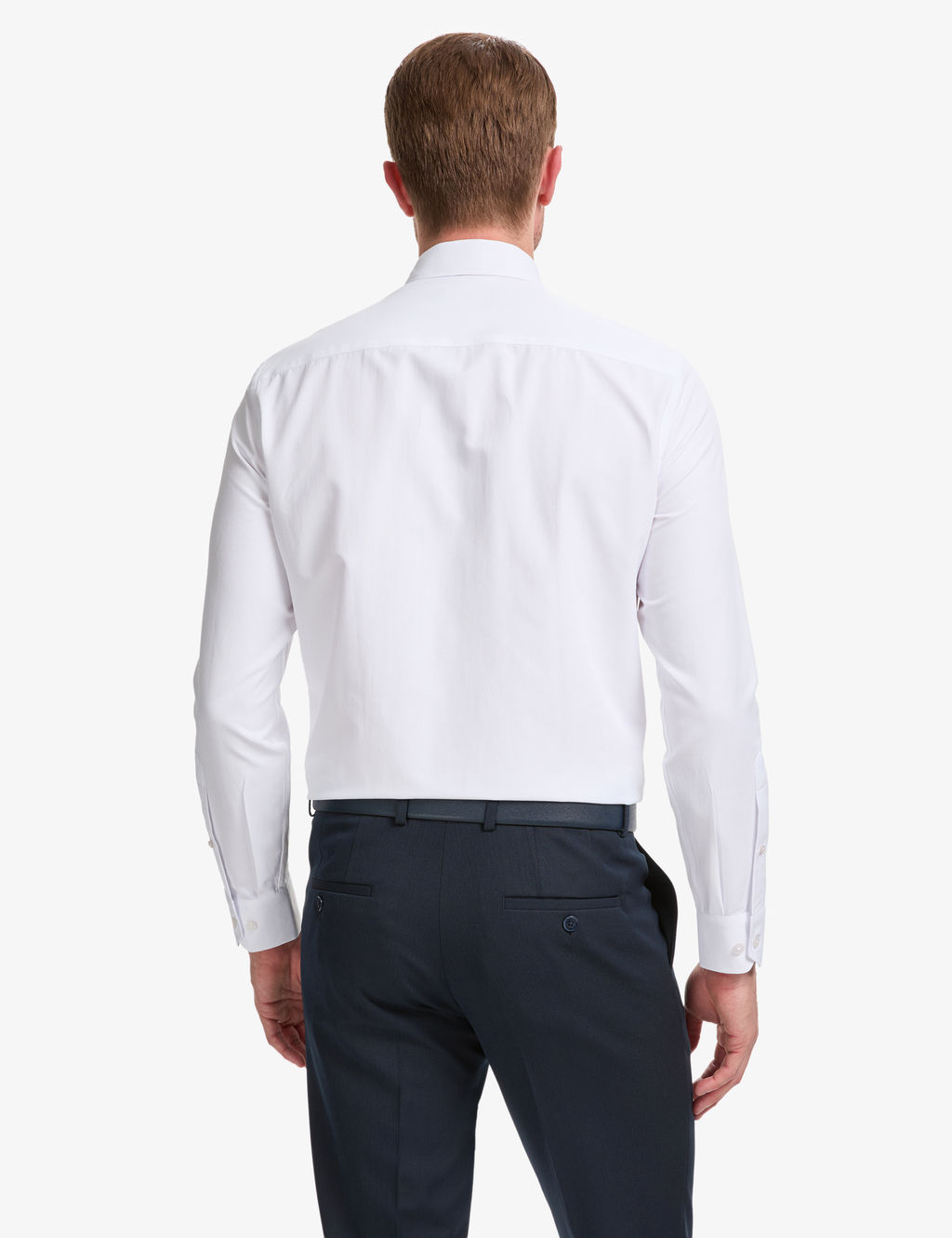Beyaz Slim Fit Arm_rl_ Uzun Kollu G_mlek