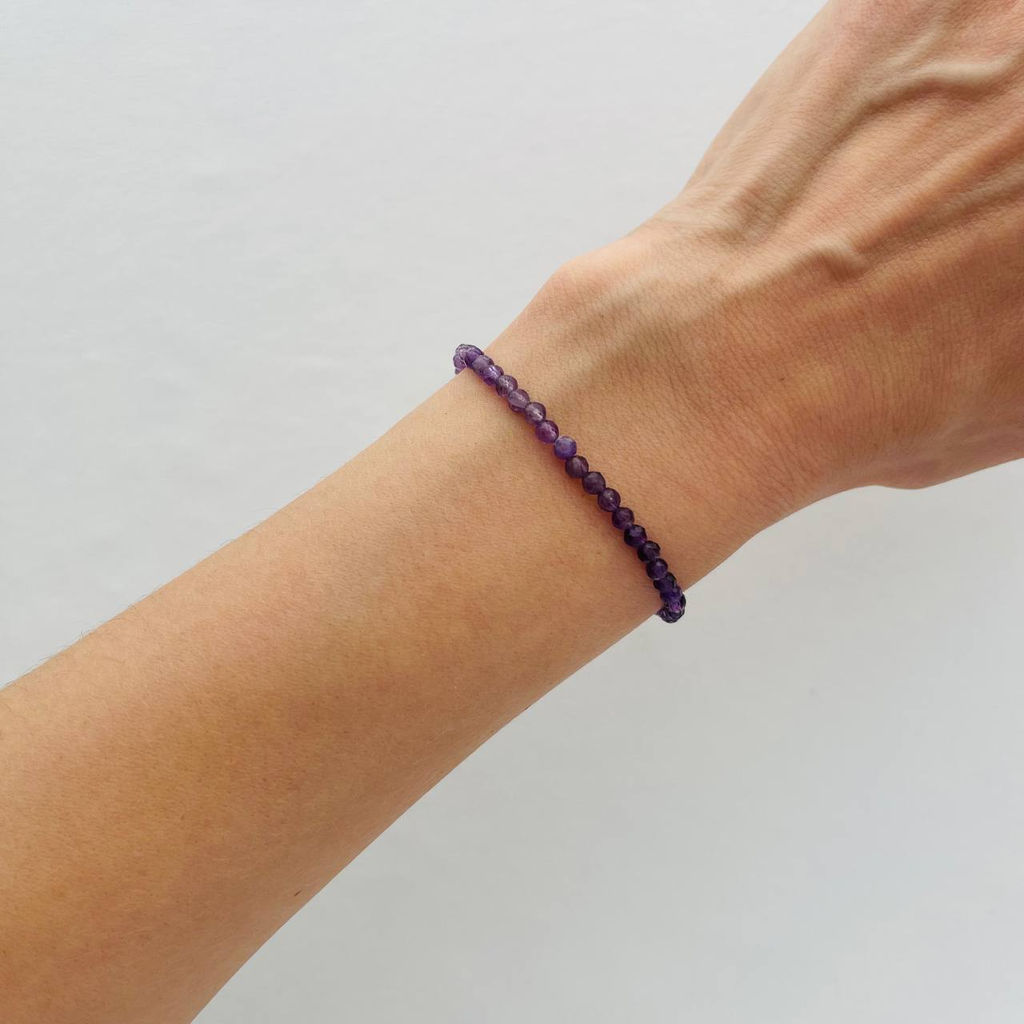 Браслет из Аметиста градиент - Радуга самоцветов фото 2