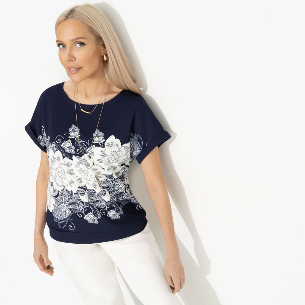 Футболка свободной посадки, Жду чудо (floral print) - Charutti фото 2