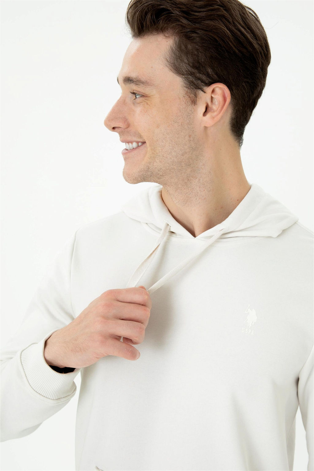 U. S. Polo Assn Мужская толстовка с капюшоном и камнем - U.s. polo assn фото 9