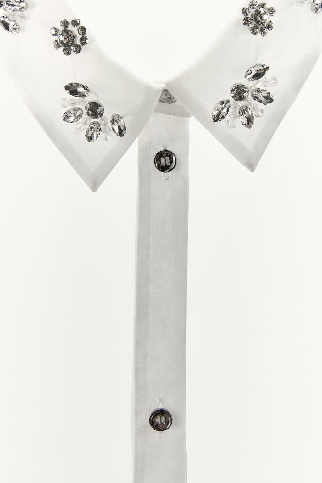 JEWELLED ORGANZA SHIRT - Zara фото 6