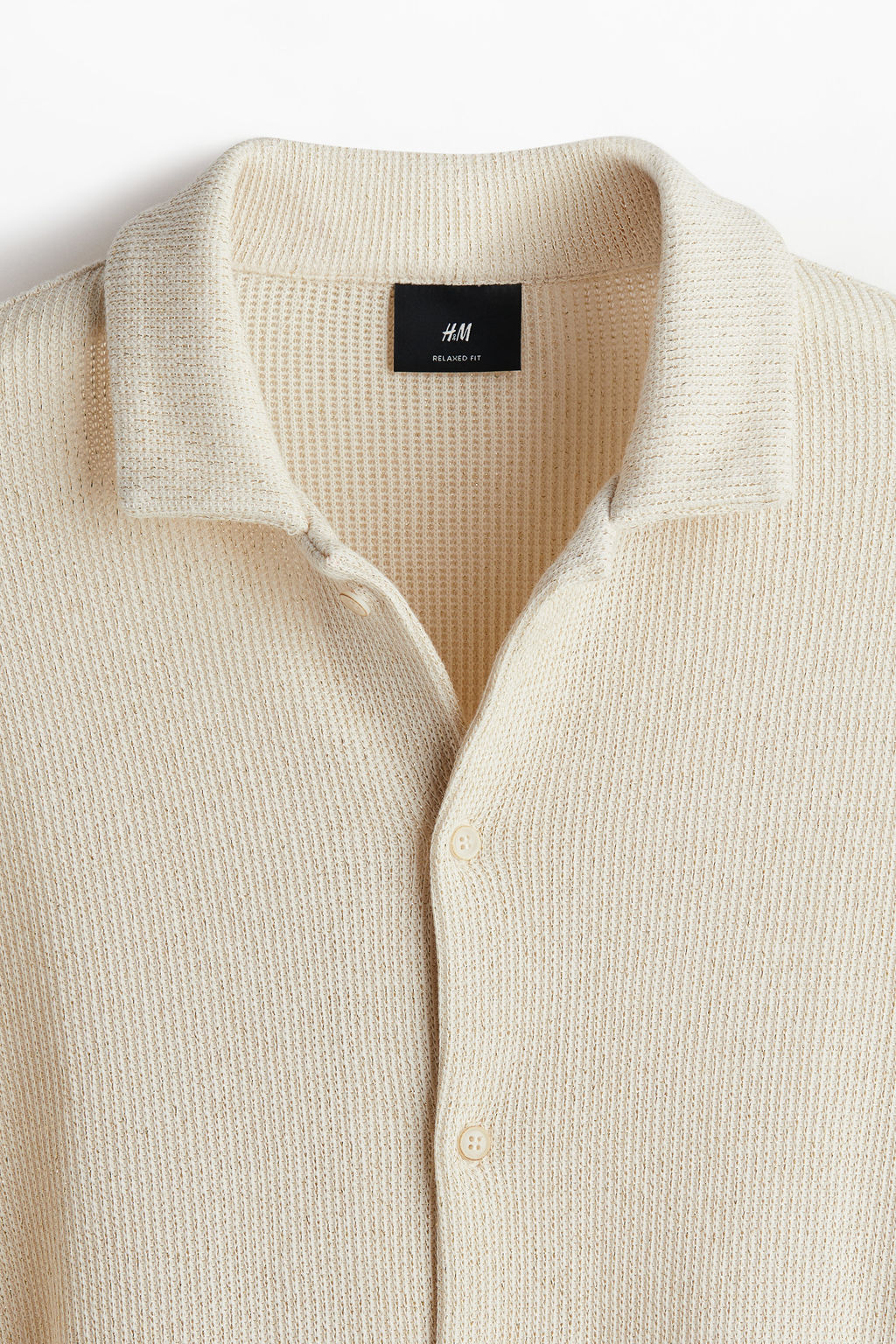 Camisa en punto texturizado Regular Fit - H&m фото 9