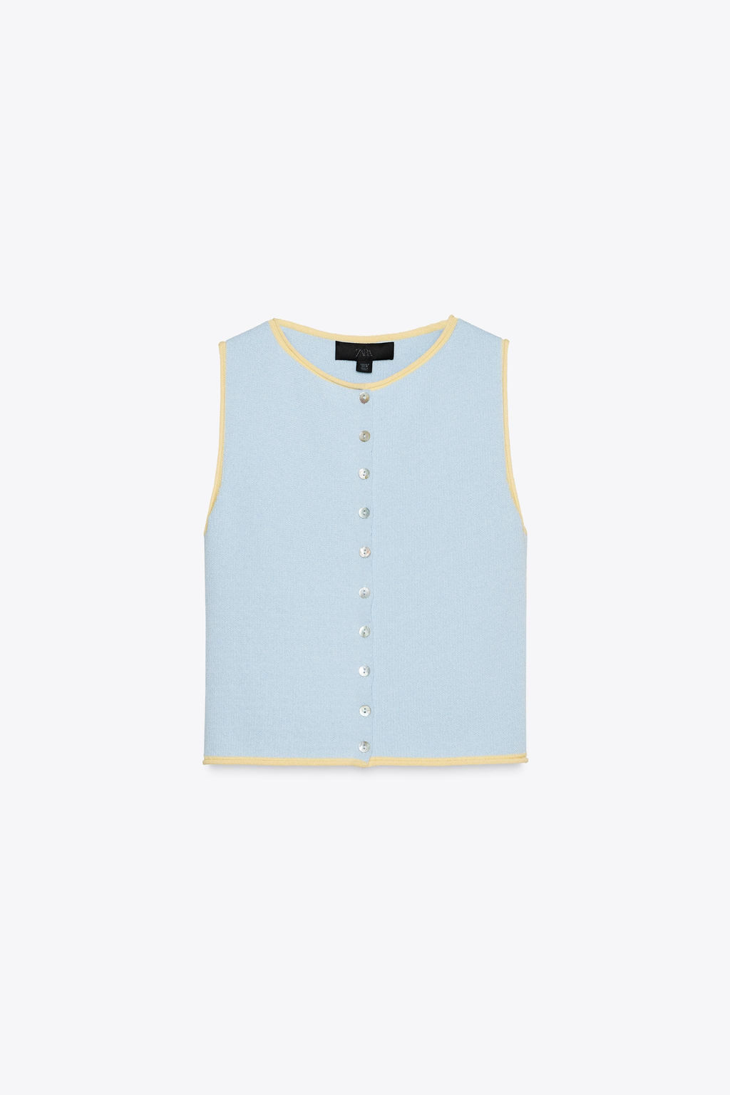 KNIT TOP WITH CONTRAST TRIMS - Zara фото 10