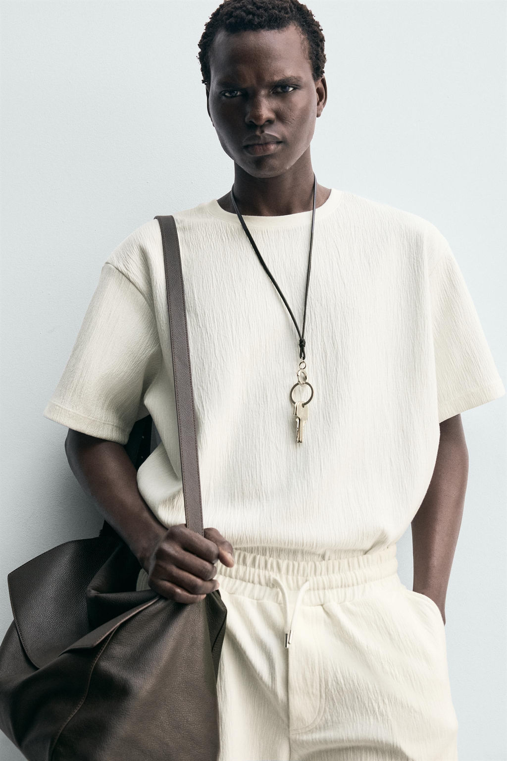 TEXTURED RELAXED FIT T-SHIRT - Zara фото 5