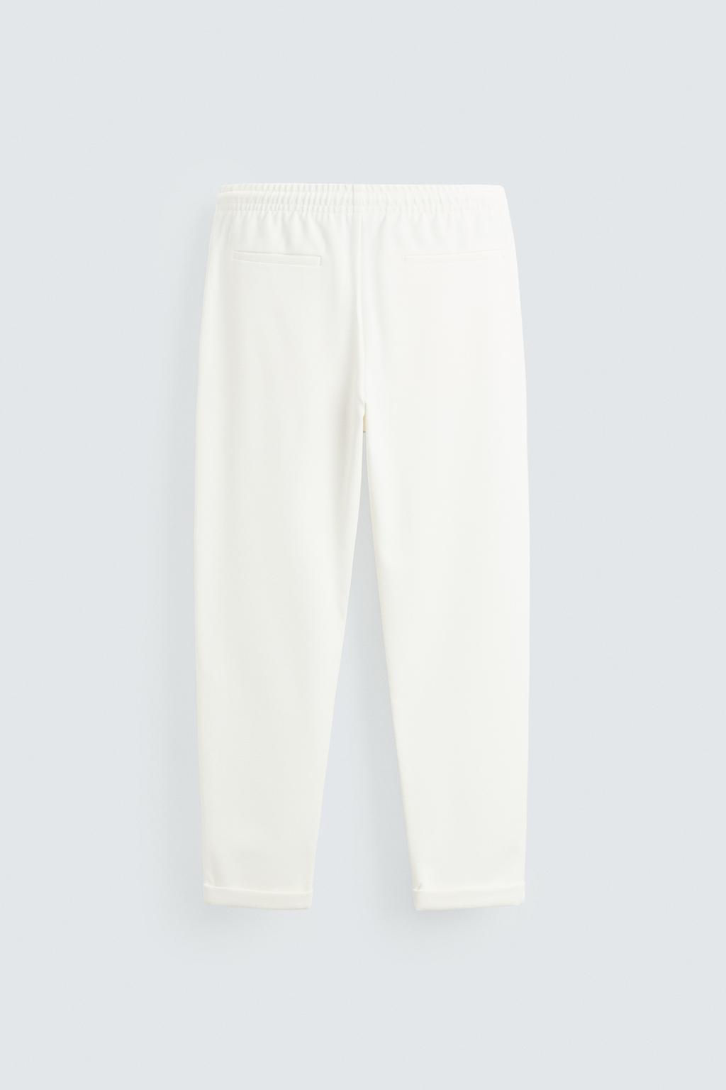 EASY CARE JOGGER WAIST TROUSERS - Zara фото 56