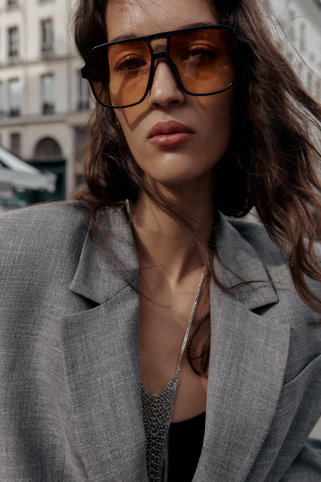 HERRINGBONE BLAZER WITH SHOULDER PADS - Zara фото 7