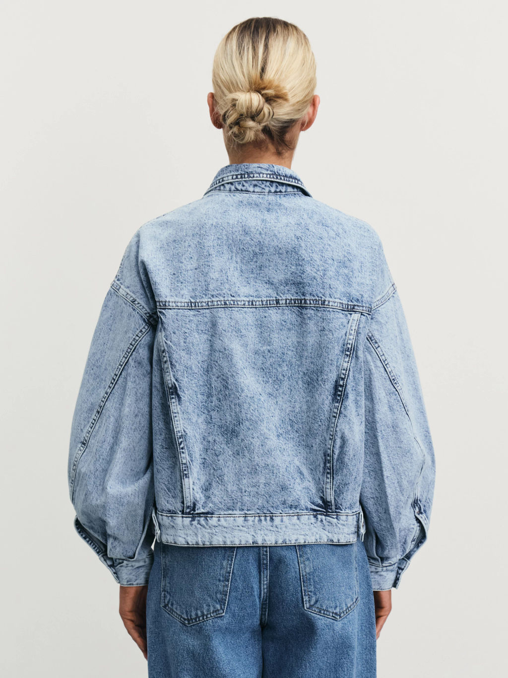 Джинсовая куртка на пуговицах / Zarina  фото 5