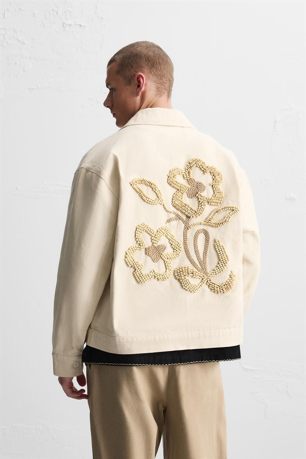 JACKET WITH EMBROIDERED BEADS - Zara фото 3