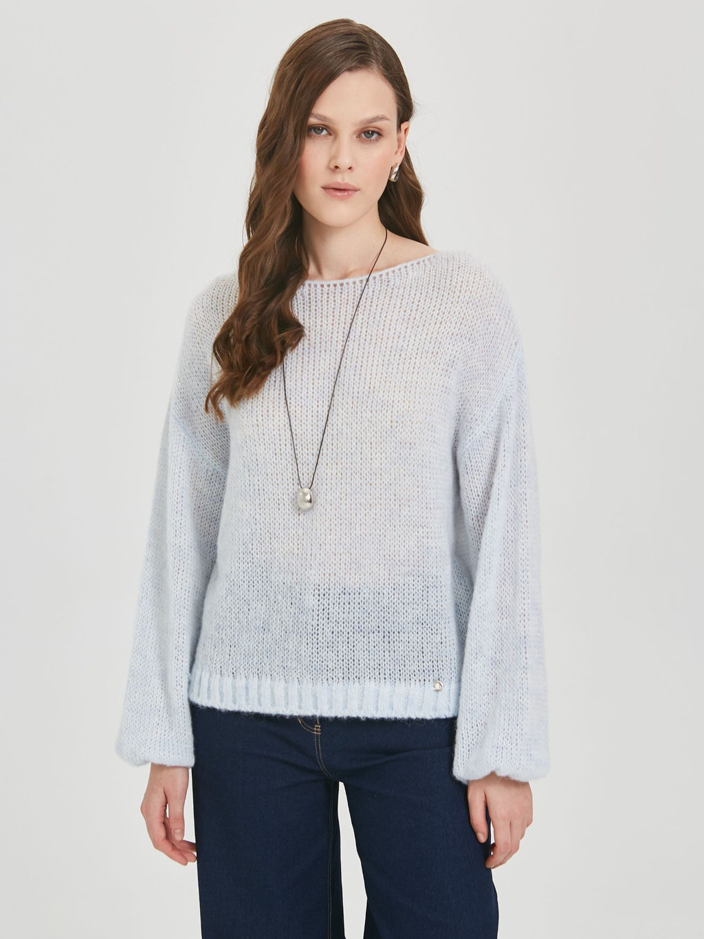 Джемпер вязаный с люрексом