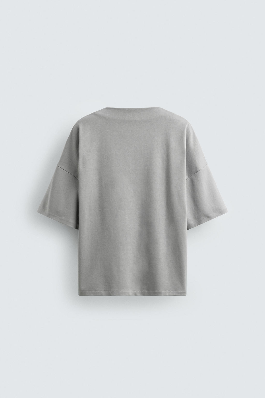 SUDADERA BOXY FIT INTERLOCK / Gris claro - Zara фото 8