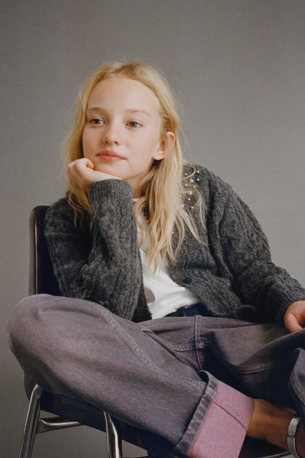 FADED STRAIGHT-LEG JEANS - Zara фото 6