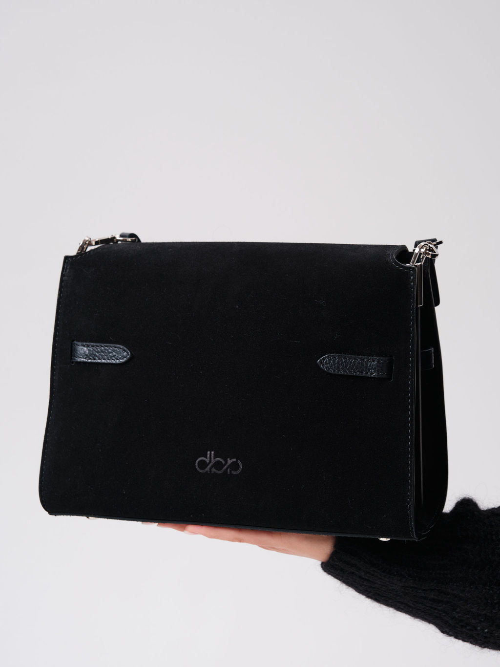 Замшевая сумка Rachel DBR 31361 черный фото 12