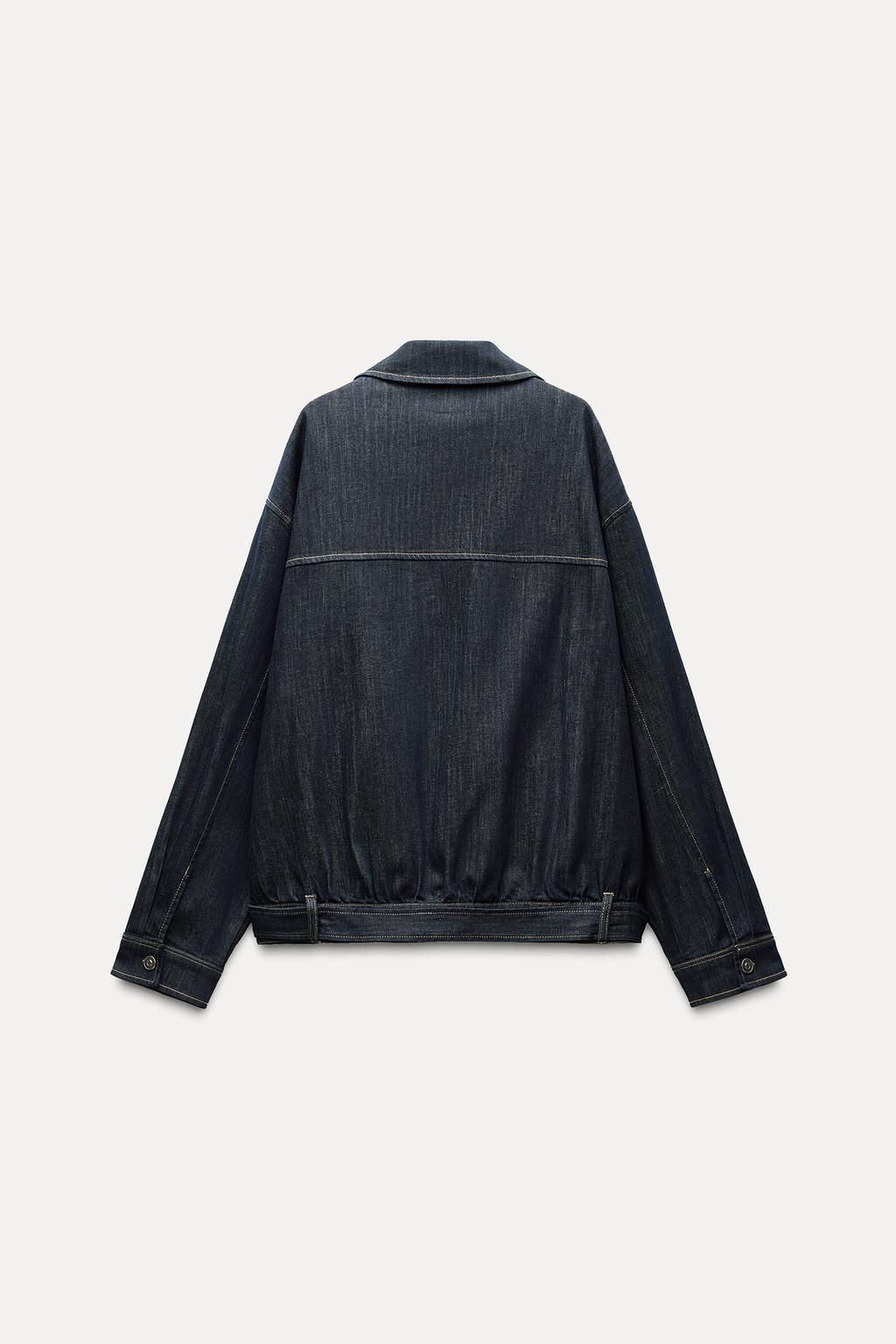 TRF DENIM JACKET WITH BELT - Zara фото 3