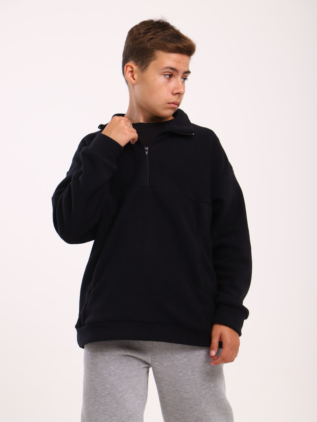 Толстовка для мальчика  девочкиСлалом черный Ладошки  фото 6