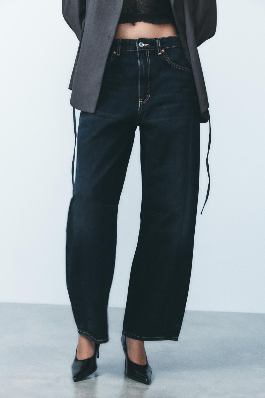 TRF MID-RISE BAGGY BALLOON JEANS - Zara фото 14