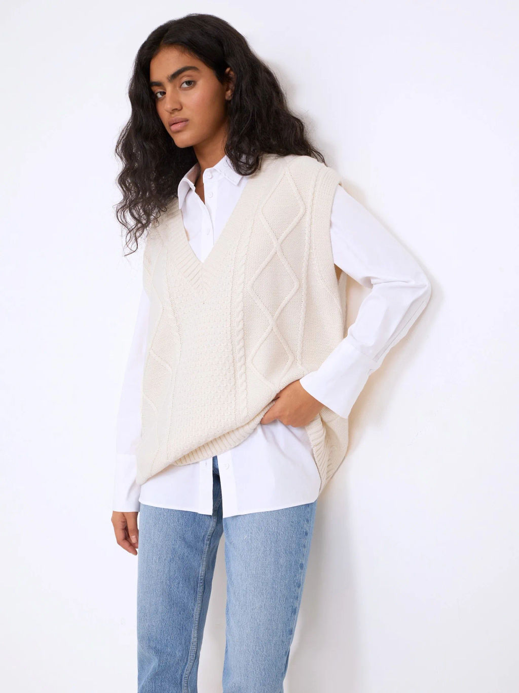 Жилет вязаный - Emka фото 2