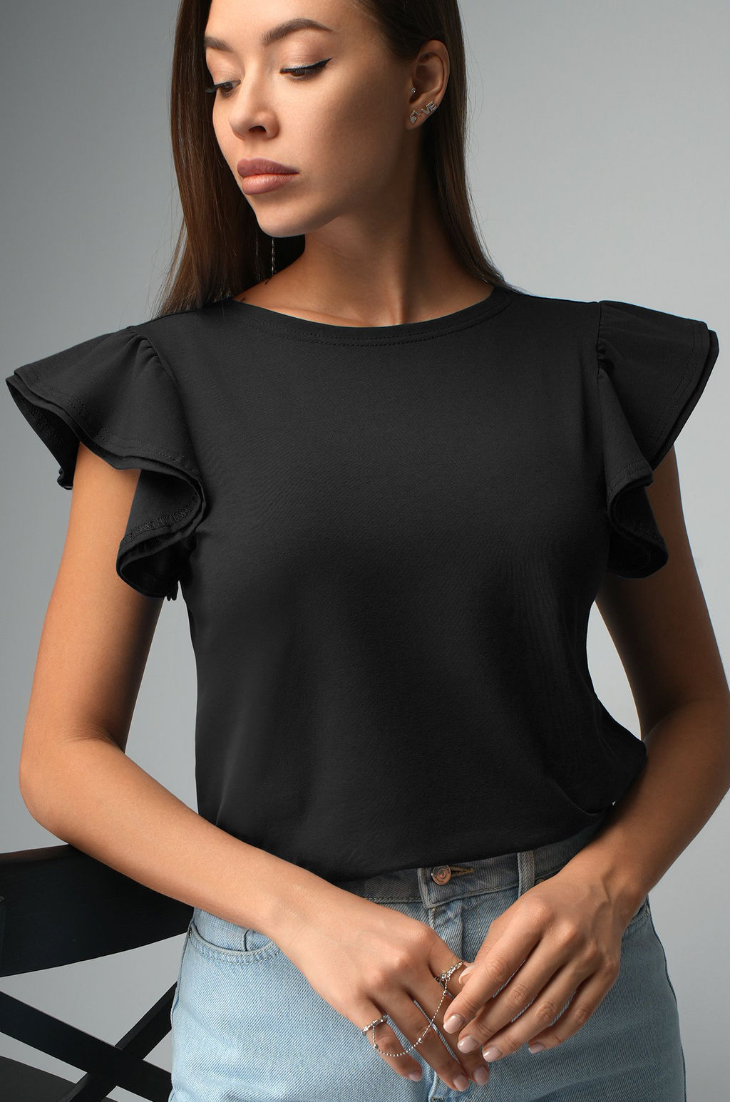 Женская блузка с коротким рукавом Happyfox